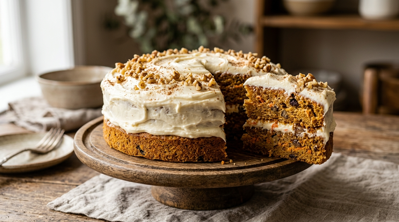 Carrot Cake Recipe with Cream Cheese Frosting