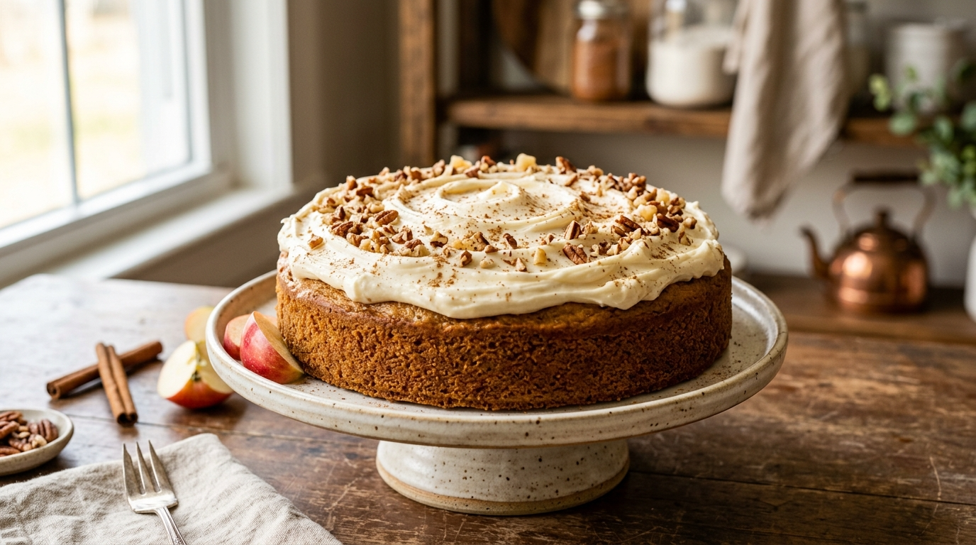 Applesauce Cake with Cream Cheese Frosting