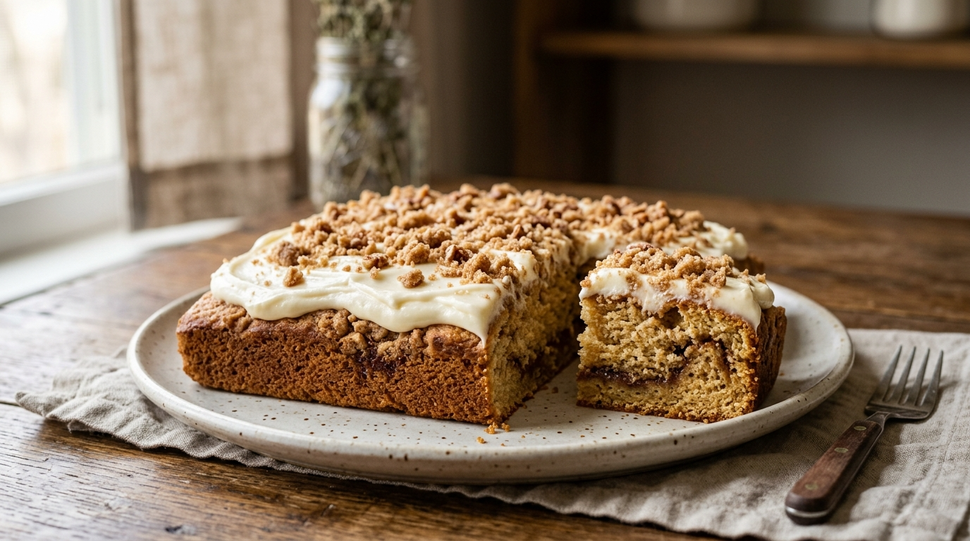 Coffee Cake with Cream Cheese Frosting