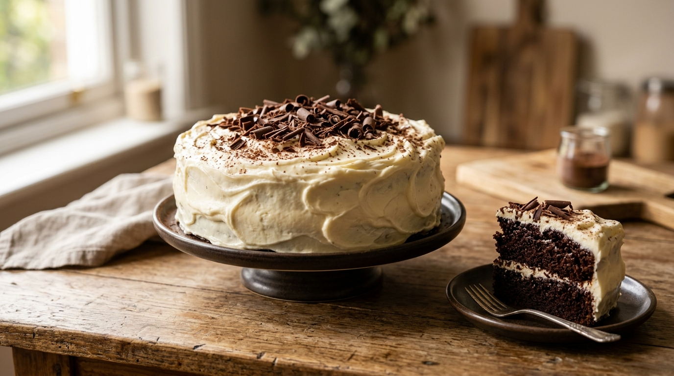 Decadent Kahlua Cake with Creamy Cream Cheese Frosting